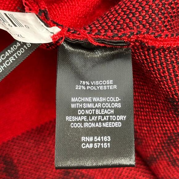 NWT JH Jessica Howard Red 3/4 Sleeve Knit Sweater Dress Holiday Womens Size XL - Picture 11 of 12